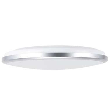 Hermetyczna LAMPA sufitowa PLANAR 03840 Ideus zewnętrzna OPRAWA plafon LED 24W 4000K okrągły IP54 srebrny