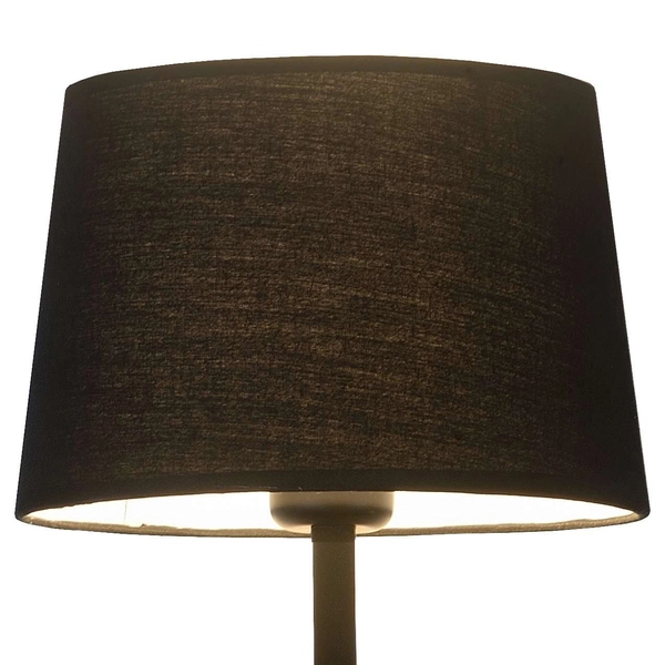 Kinkiet LAMPA ścienna DAKOTA LP-2121/1W L LED 60W BK Light Prestige abażurowa OPRAWA z peszlem do czytania czarna