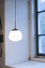 Szklana lampa wisząca Rise 108548 Markslojd klasyczna biała złota