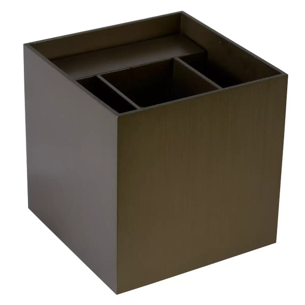 Metalowy ścienny kinkiet XIO 09217/04/97 Lucide kwadratowy mosiądz