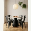 Krzesło PARIS czarne 5900168835863 wys. 86 cm do jadalni
