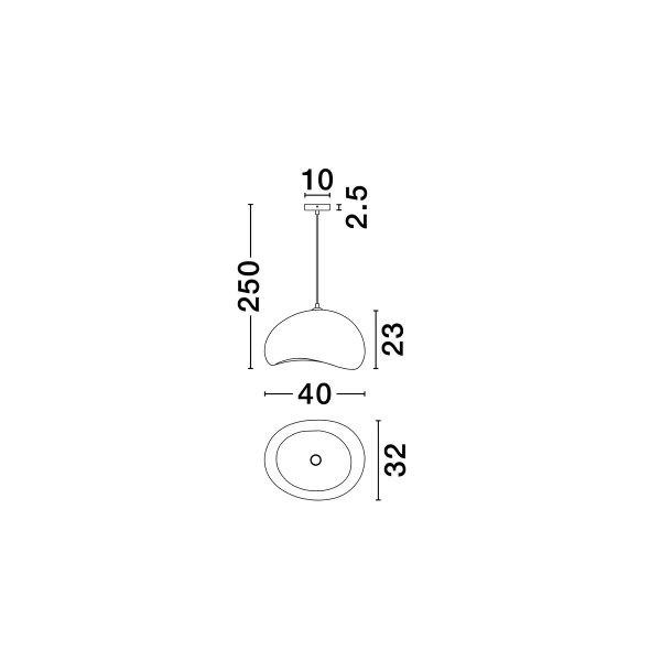Jadalniana lampa wisząca PALINZA LE45318 japandi biała