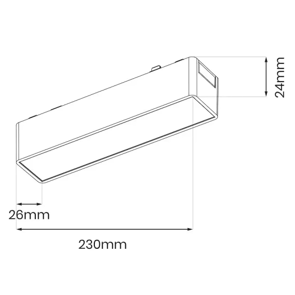 Magnetyczna lampa szynowa Tuya CCT ML2196 LED 10W CCT biały
