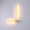 Designerski kinkiet Wand 646901125 Elkim LED 12W 3000K złoty biały