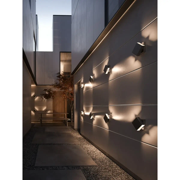 Elewacyjna lampa ścienna TURN 2019061003 LED 13W 2700K IP54 czarna