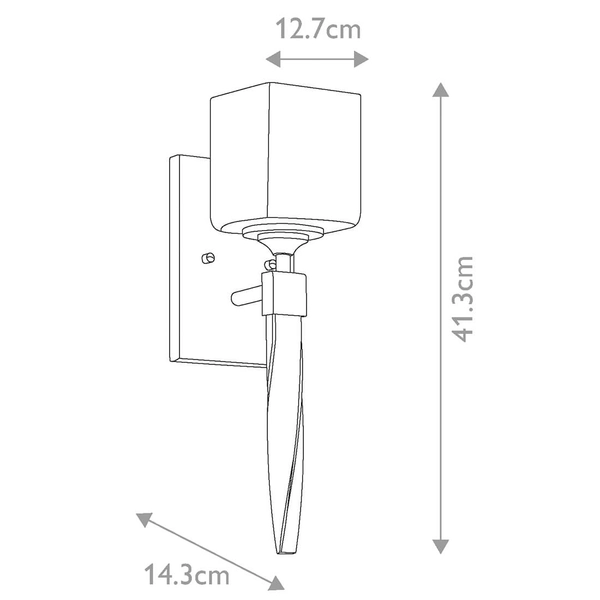 Łazienkowy kinkiet ścienny Marette KL-MARETTE1-PC IP44 chrom