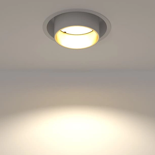 Kuchenna lampa podtynkowa Mono Slide 10797 Nowodvorski punktowa biała złota