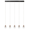 Salonowa lampa wisząca BERLIANE 00430/20/60 LED 4W 2700K czarna złota