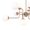 Modernistyczna wisząca lampa Erich MOD221PL-12G mleczne kule złoty