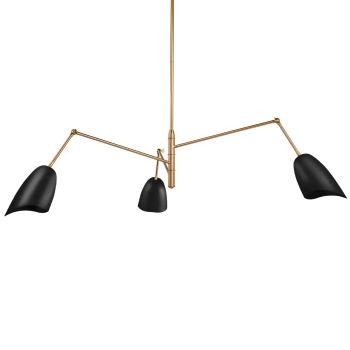 Żyrandol regulowany RAGNO ST-8625P black metalowy czarny