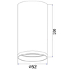 Sufitowa LAMPA downlight FOCUS S C052CL-01BS Maytoni metalowa OPRAWA spot plafon tuba mosiądz