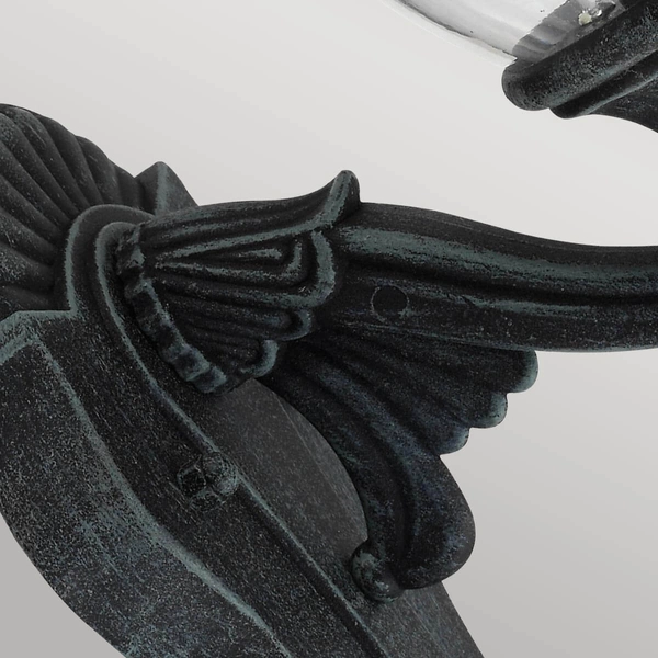 Industrialny kinkiet ogrodowy GZH-ELK1 latarnia czarna