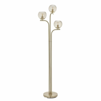 Podłogowa lampa molekułowa Dimple 91974 Endon bubbles złota przezroczysta