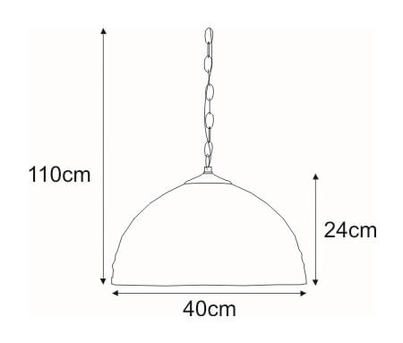 Wisząca lampa Sargan K-P161551 na łańcuchu multikolor