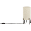 Stołowa lampa tuba Fairhill 93151/76 abażurowa beż czarna