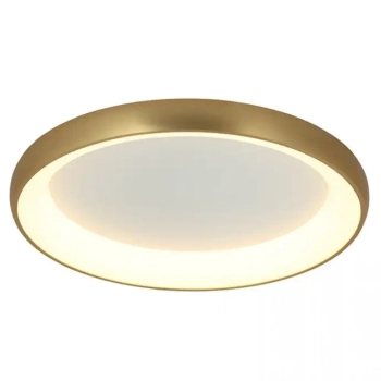 Ledowa natynkowa lampa 2050 LED 43W 3000K okrągła do salonu złoty