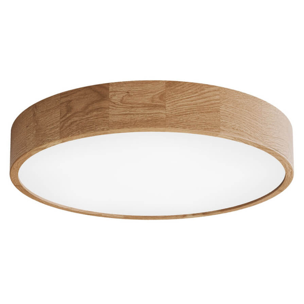Sufitowa lampa Cleo 1307623600851 Temar okrągła drewniana dębowa