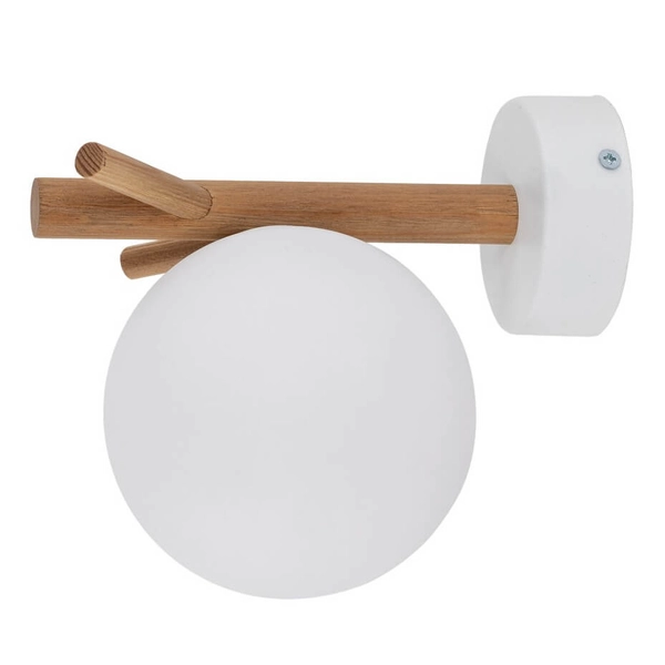 Kinkiet ścienny Sheron 5307 TK Lighting boho eko drewniany biały