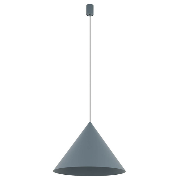 Lampa zwieszana trójkątna ZENITH 11484 do salonu szary błękit
