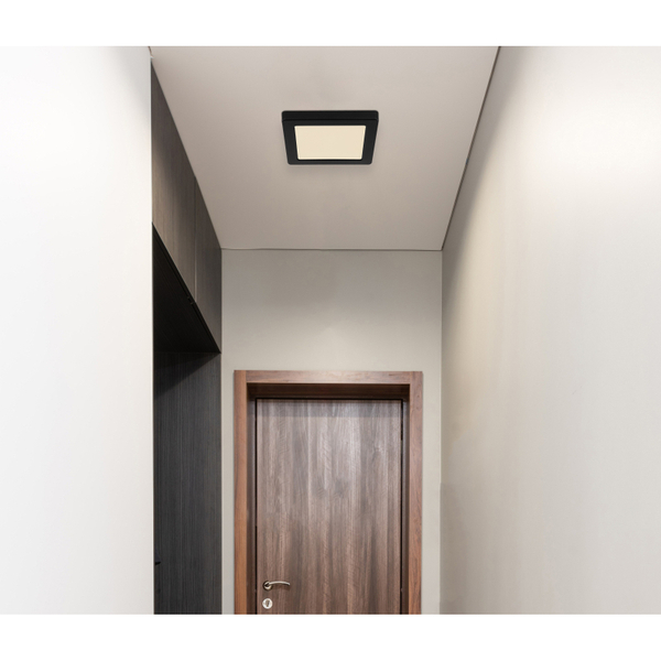 Lampa sufitowa Lasse 12380-12B do salonu LED 12W 3000-4500-6000K czarna