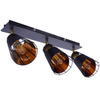 Spot LAMPA sufitowa RICK ML5567 Milagro metalowa OPRAWA industrialne reflektorki druciane na listwie czarne złote