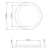 Łazienkowy plafon Camillus R62921501 RL Light LED 15W 3000K IP44 biały