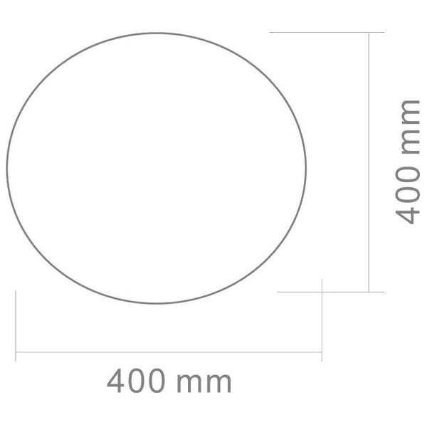 Plafon LAMPA sufitowa Palla 40 Orlicki Design szklana OPRAWA kula ball biała