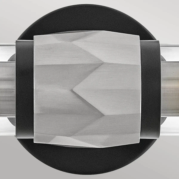 Podwójna lampa ścienna Ellison HK-ELLISON2-BK-BN nad lustro IP44 nikiel