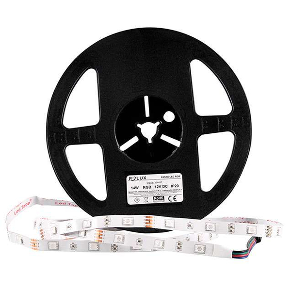 Ozdobna taśma LED RGB 314437 Polux 14W IP20 6500K