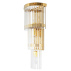 Lampa ścienna glamour Estro MSE010100266 Moosee szklana przezroczysta złota