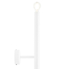 Lampa naścienna Tubo 1072D_S Aldex metalowy biały kinkiet sypialniany