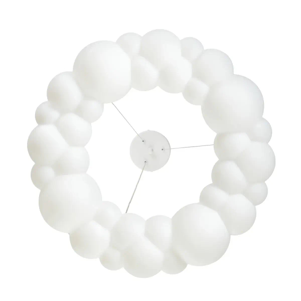 Lampa wisząca dekoracyjna CLOUD ST-DL6123P-50 biała akrylowa LED 32W 4000K do sypialni