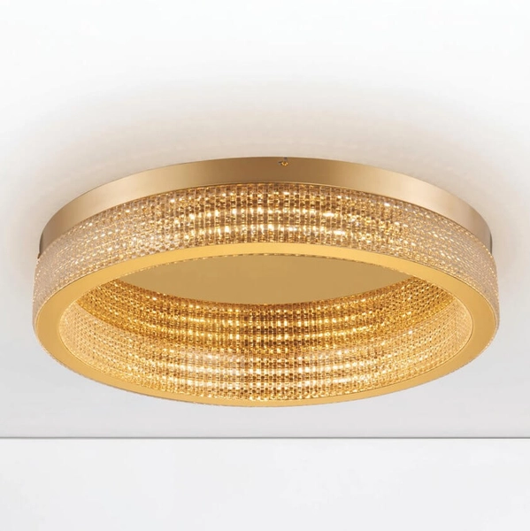 Sufitowy plafon do jadalni YOTAU LE44728 LED 70W 3000K złoty