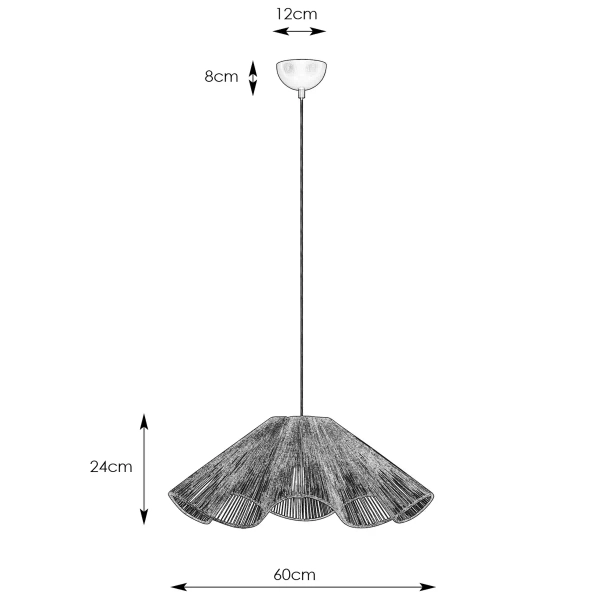 Zwisająca lampa Nami 108682 Markslojd ekologiczna do kuchni czarna