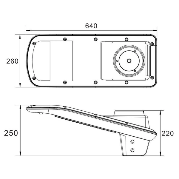 Solarna lampa uliczna INB-G02-30W Greenie LED 30W 3000-6500K czujnik szary