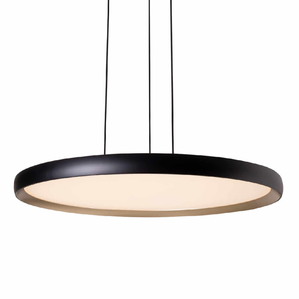 Wisząca lampa Vik P0556 LED 40W 3000K okrąg nad stół czarna