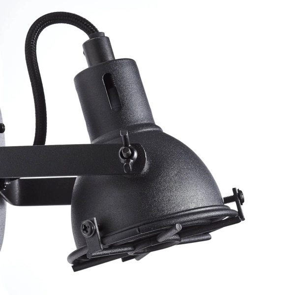 Loftowa lampa ścienna Jesper G54310/86 z regulacją czarna