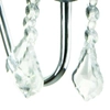 Kinkiet klasyczna LAMPA ścienna MONA LP-5005/1W SR Light Prestige abażurowa OPRAWA z kryształkami chrom srebrna