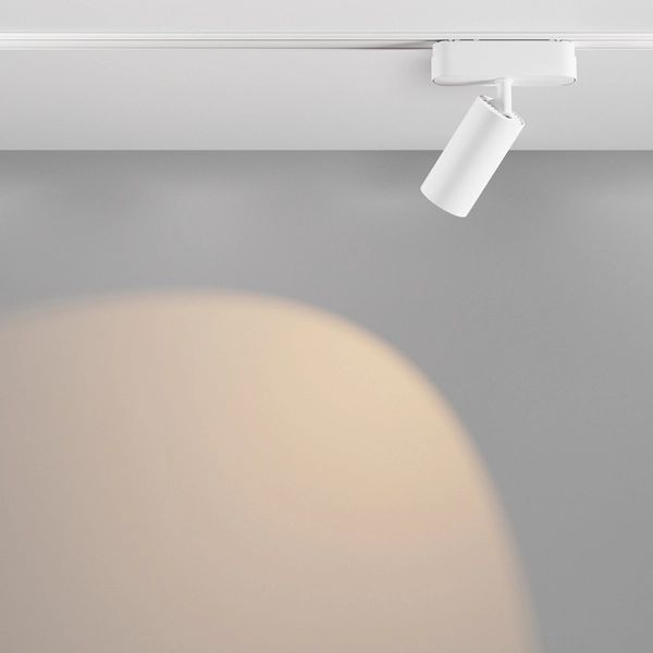 Magnetyczna lampa ścieżka świetlna Focus TR103-1-12W3K-M-W LED 12W 3000K tuba biała