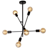 Industrialna LAMPA sufitowa LESTER 21119/06/30 Lucide metalowa OPRAWA loftowa molecular czarna