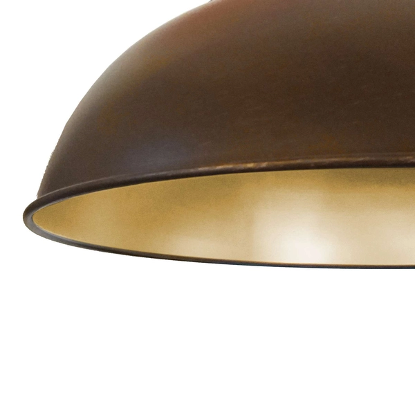 LAMPA wisząca ROSALIA MDM-2646/1 BR+GD Italux metalowa OPRAWA industrialna ZWIS brąz przecierany