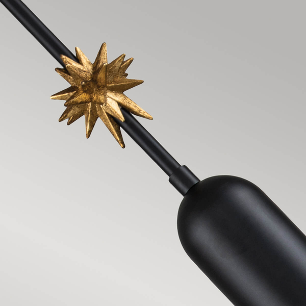 Lampa wisząca salonowa Etoile ETOILE-P-S-MB czarny złoty