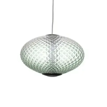 Jadalniana lampa wisząca CORVELA LE45178 LED 12W 3000K owalna zielona szara