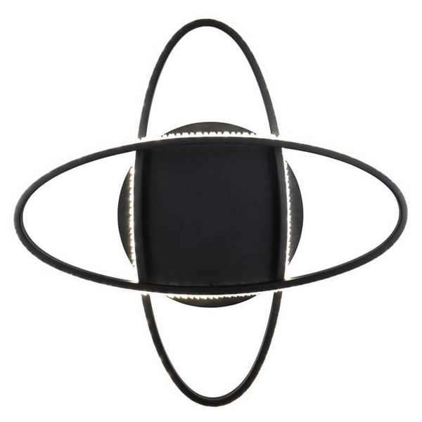 Metalowa lampa sufitowa Lane R67802132 pierścienie czarny