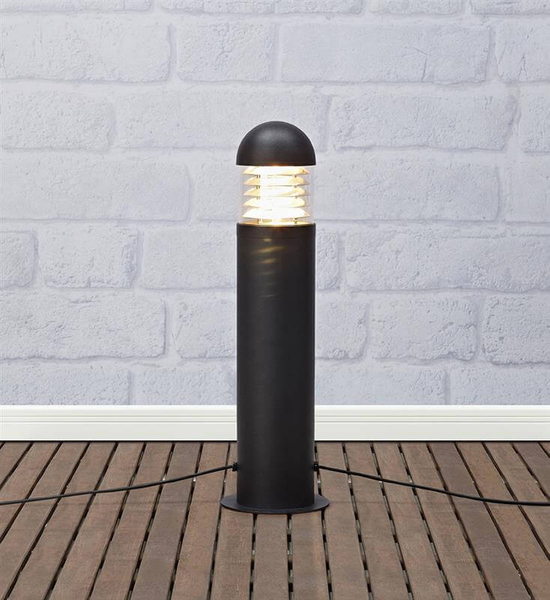 Stojąca lampa metalowa Garden LED 6W 3000K słupek ogrodowy czarny