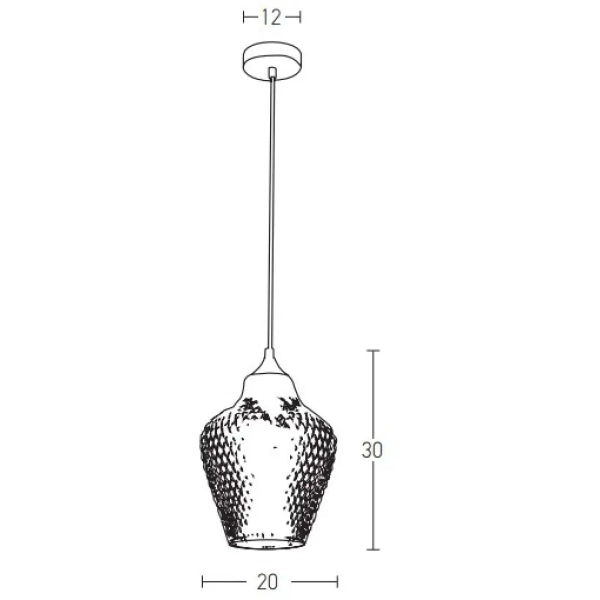Nowoczesna lampa wisząca 19125 kryształowa do jadalni mosiądz
