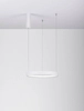 Lampa wisząca okrągła ZACAPU LE42795 pierścień LED 30W 3000K biały