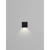 Kwadratowy kinkiet ścienny TENAVIA LE75340 LED 1W 3000K IP67 czarny