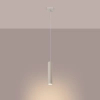 Podłużna lampa wisząca LAGOS SL.1479 tuba ryflowana beżowa
