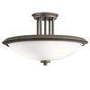 Lampa przysufitowa KL-DREYFUS-SFOZ do korytarza biała brąz